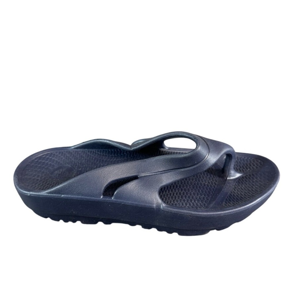 Oka Energy Flip Flops Navy Blue Orthotic Recovery Sandals Mens 5 Womens 7